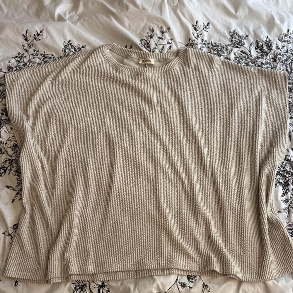 Blumin Cream Blouse ribbed 3x